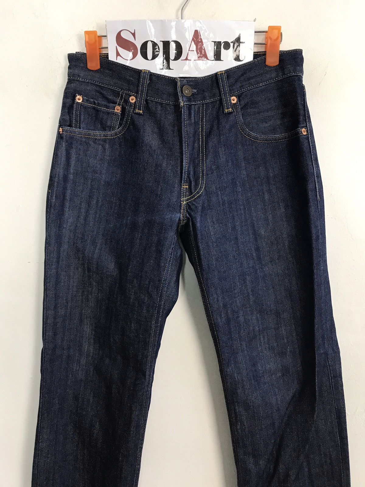 Japanese Brand × Levi's × Vintage Vintage Levi’s Denim Regular Straight Indigo Jeans Size US 28 / EU 44 - 3 Thumbnail