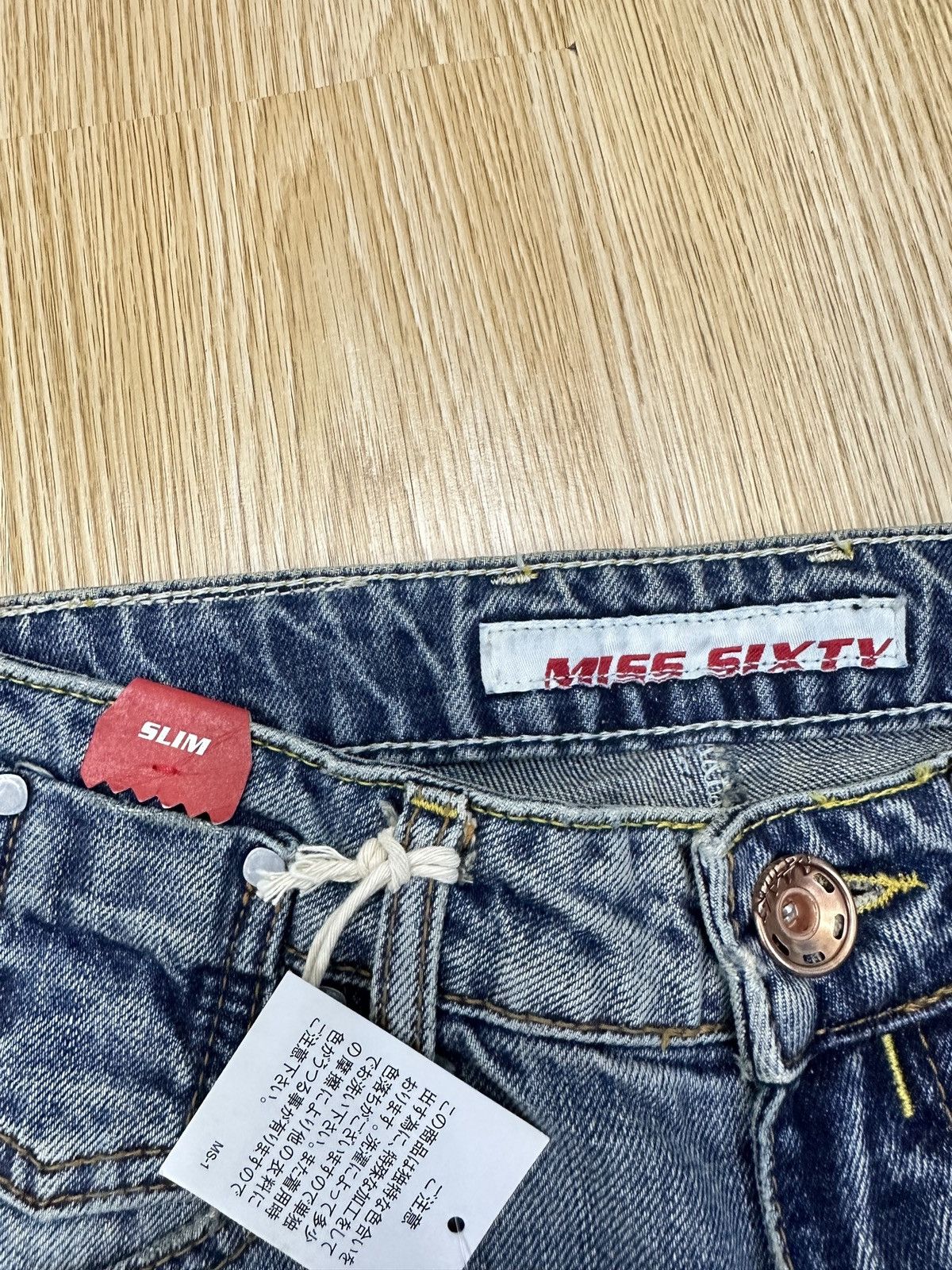 If Six Was Nine × Miss Sixty New Miss Sixty Eden Bis Trouser Denim JJ111 Size 26" / US 2 / IT 38 - 9 Thumbnail