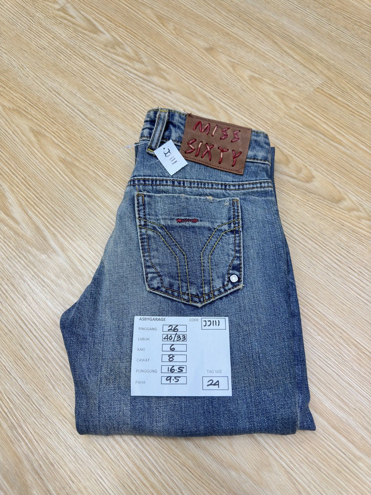 If Six Was Nine × Miss Sixty New Miss Sixty Eden Bis Trouser Denim JJ111 Size 26" / US 2 / IT 38 - 14 Thumbnail