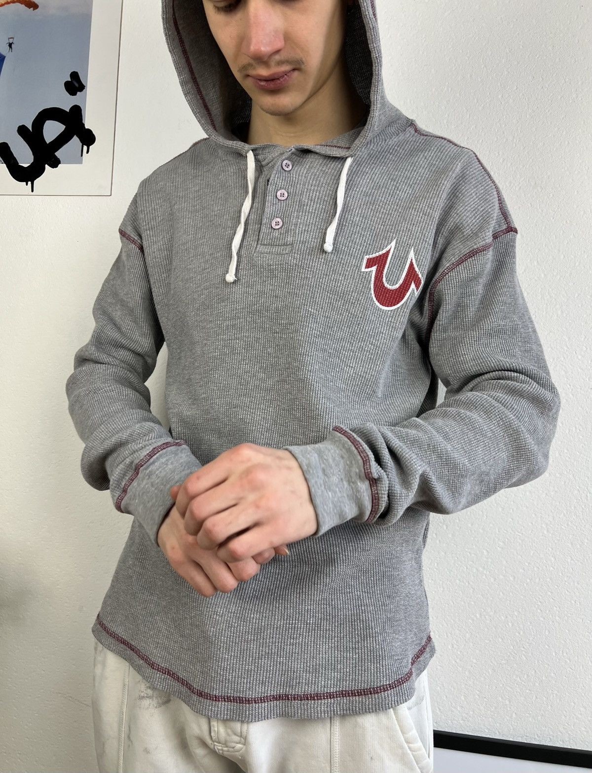 True Religion × Vintage True Religion Hoodie Size US M / EU 48-50 / 2 - 9 Thumbnail