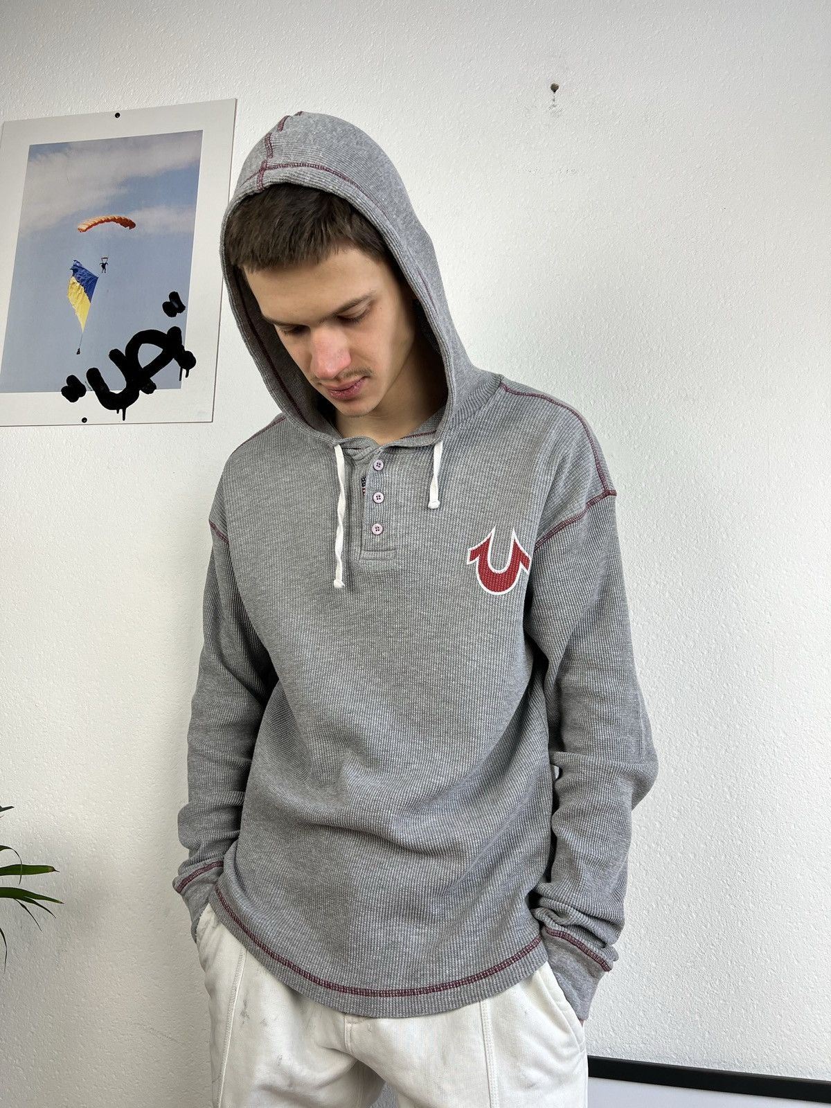 True Religion × Vintage True Religion Hoodie Size US M / EU 48-50 / 2 - 7 Thumbnail