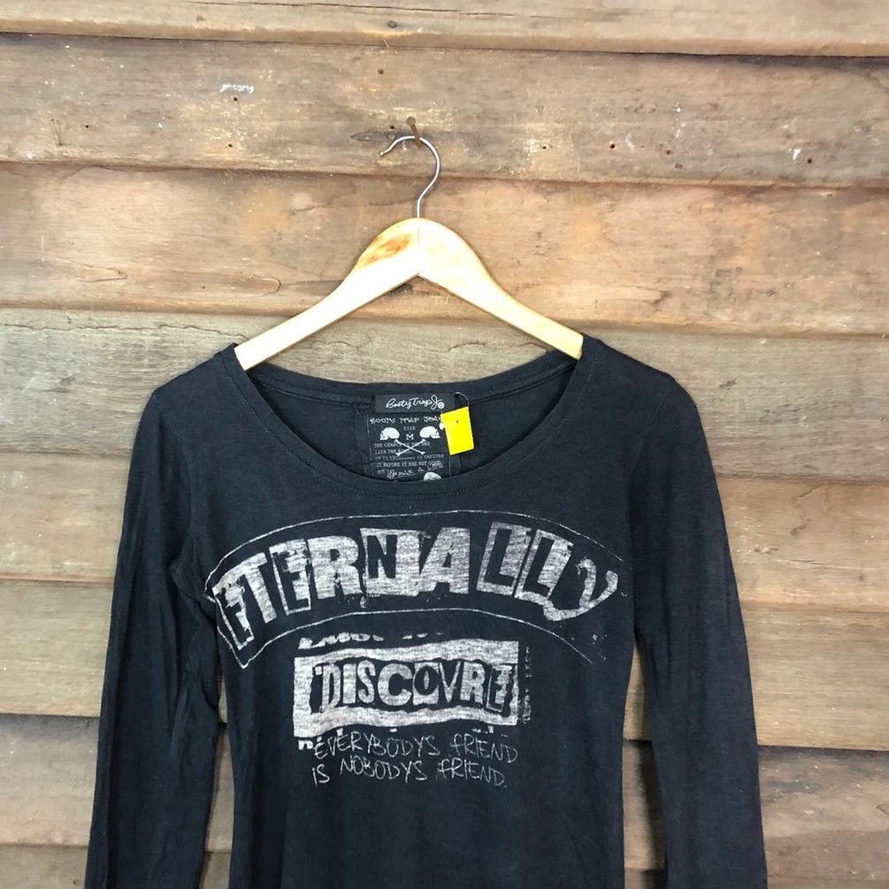 Japanese Brand Skull Booty Trap Black Long Sleeve shirt #3761DL Size S / US 4 / IT 40 - 6 Thumbnail