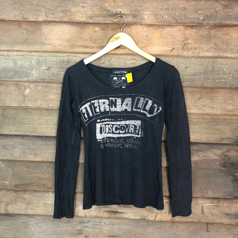 Japanese Brand Skull Booty Trap Black Long Sleeve shirt #3761DL Size S / US 4 / IT 40 - 12 Thumbnail