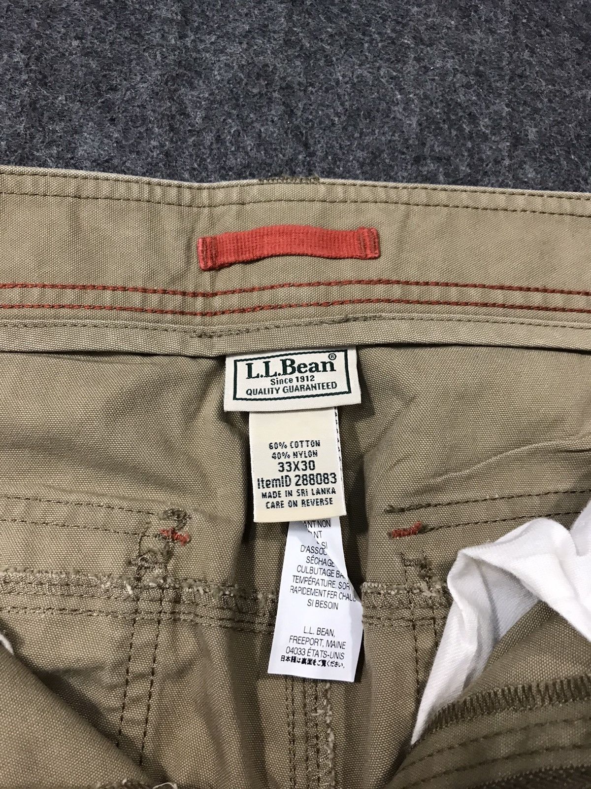 L.L. Bean L.L Bean Tech Wear Cargo Tactical Utility Pants Khakis Size US 33 - 8 Thumbnail