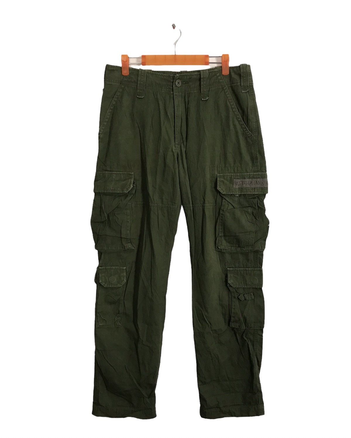 image of Alpha Industries x Military Alpha Military Cargo Tactical Utility Pants Dark Green, Men's (Size 31)