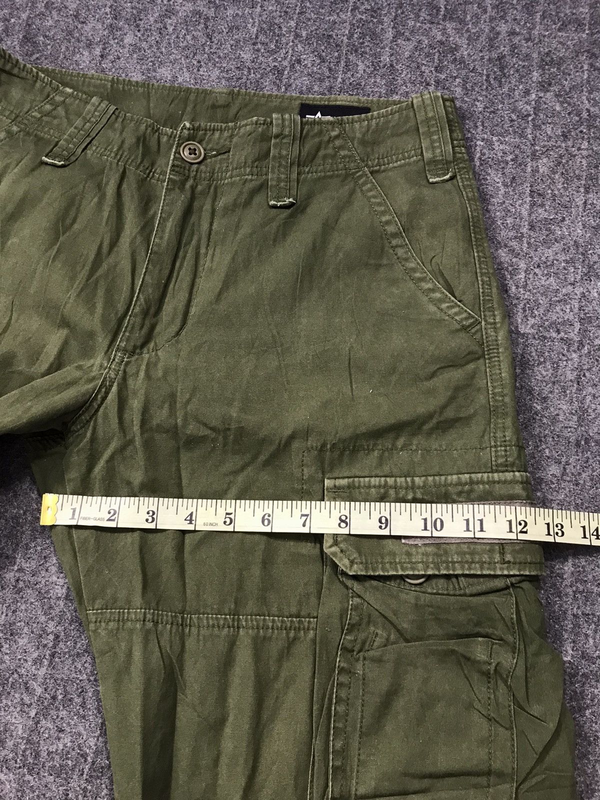 Alpha Industries Alpha Military Cargo Tactical Utility Pants Dark Green Size US 31 - 14 Thumbnail