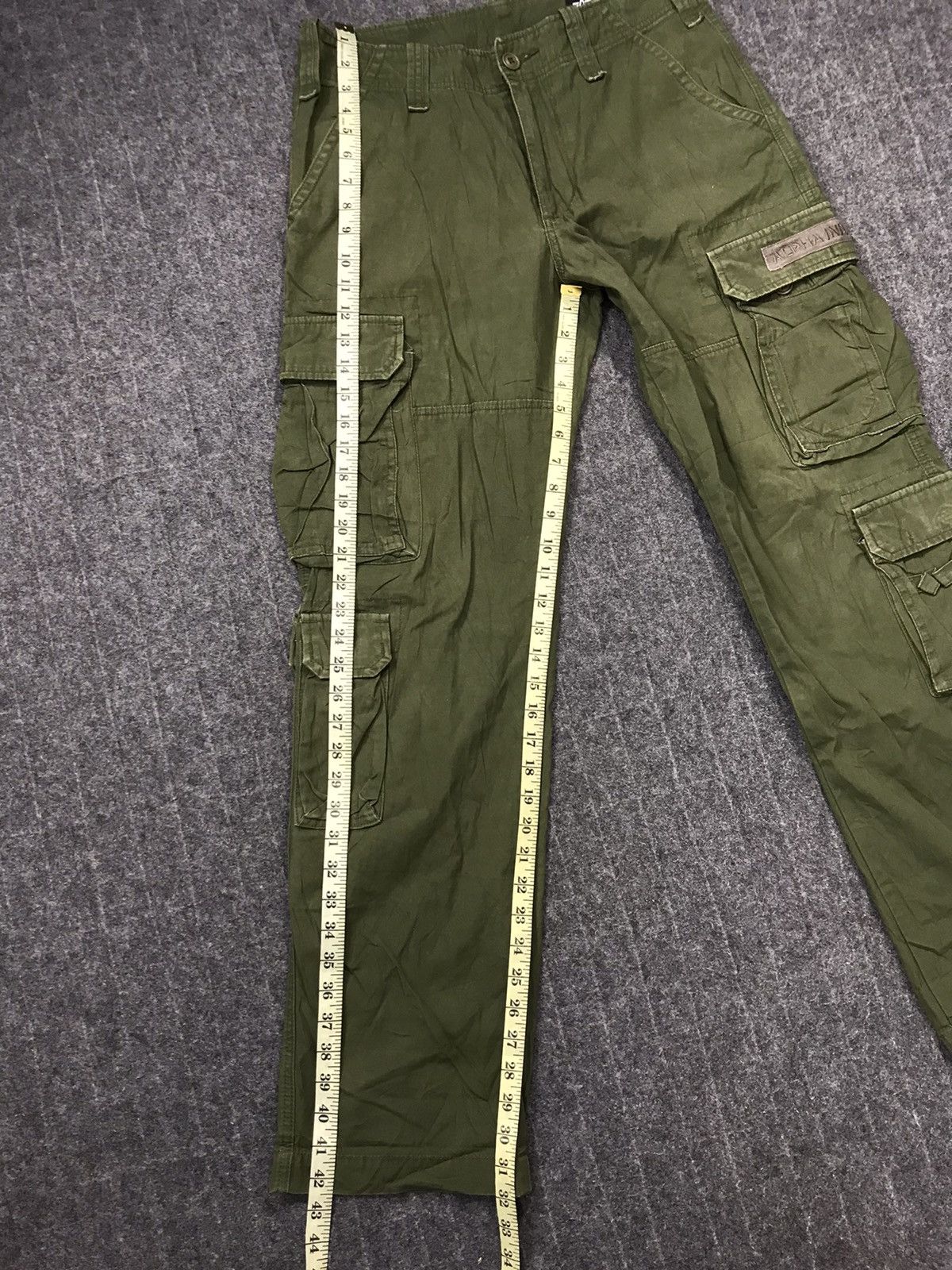 Alpha Industries Alpha Military Cargo Tactical Utility Pants Dark Green Size US 31 - 13 Thumbnail
