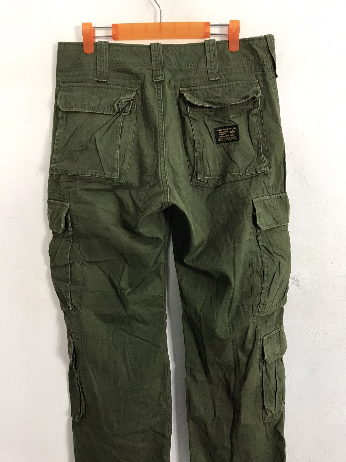 Alpha Industries Alpha Military Cargo Tactical Utility Pants Dark Green Size US 31 - 4 Thumbnail