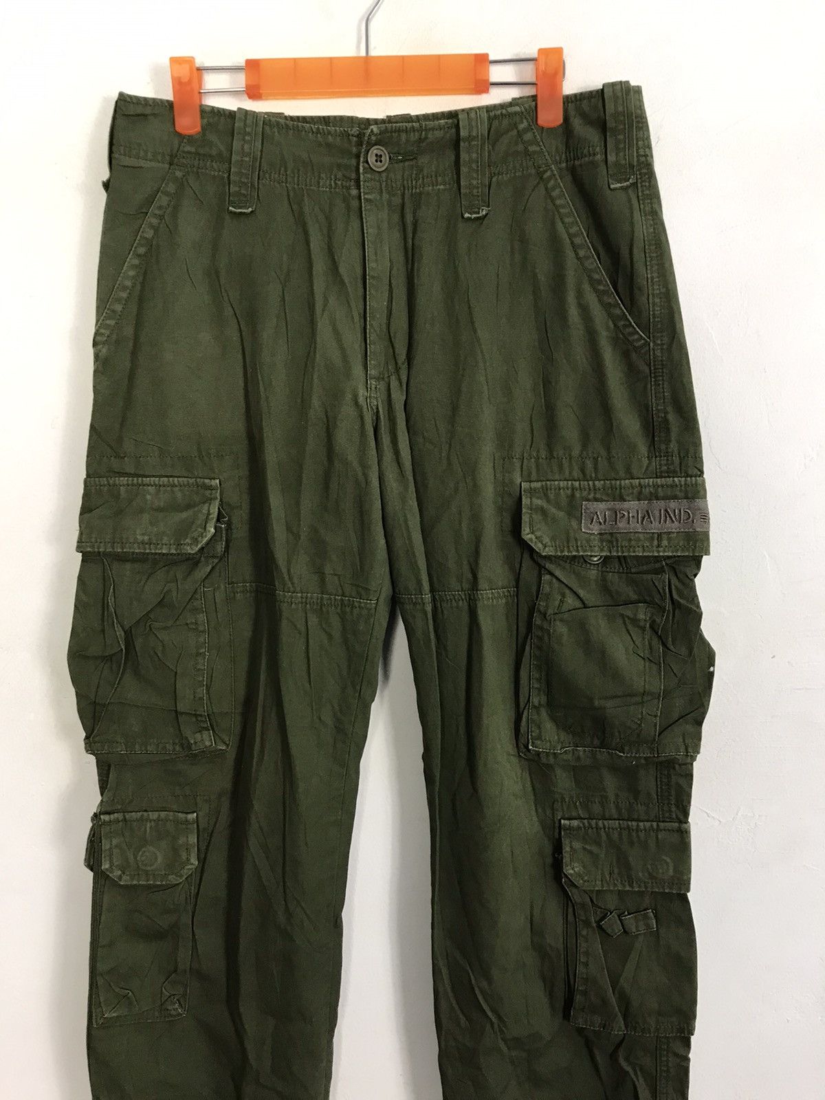Alpha Industries Alpha Military Cargo Tactical Utility Pants Dark Green Size US 31 - 3 Thumbnail