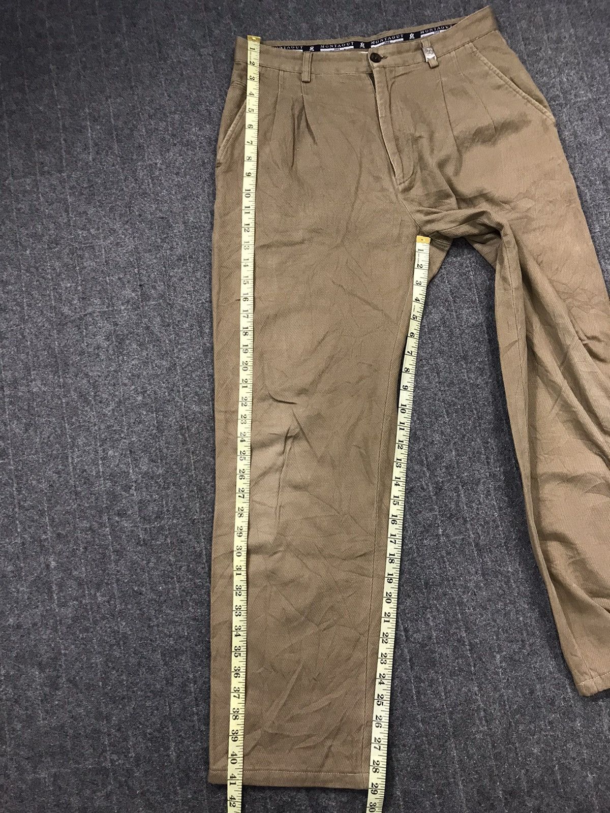 Montagut × Vintage 90s Montagut Straight Cut Style Pants Workwear Office Size US 32 / EU 48 - 12 Thumbnail