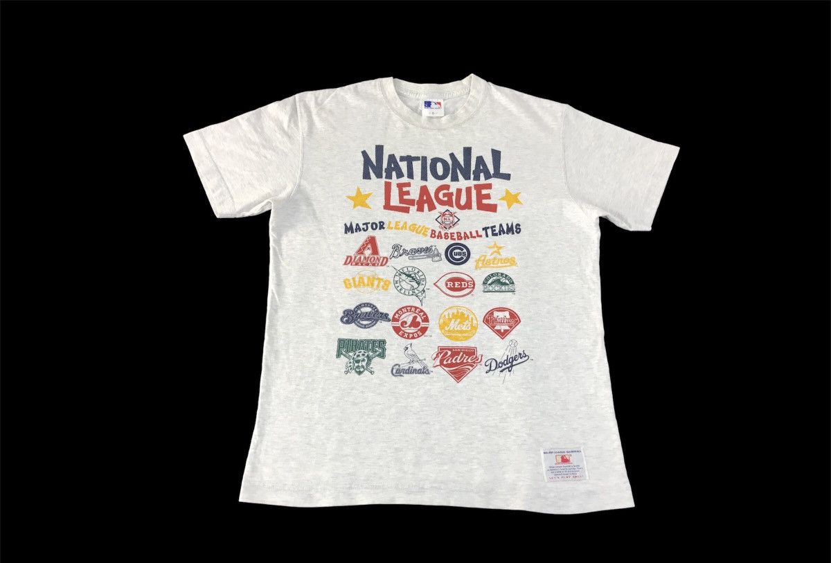 MLB × Vintage MLB Major League Baseball National League Team List Tee Size US S / EU 44-46 / 1 - 1 Thumbnail