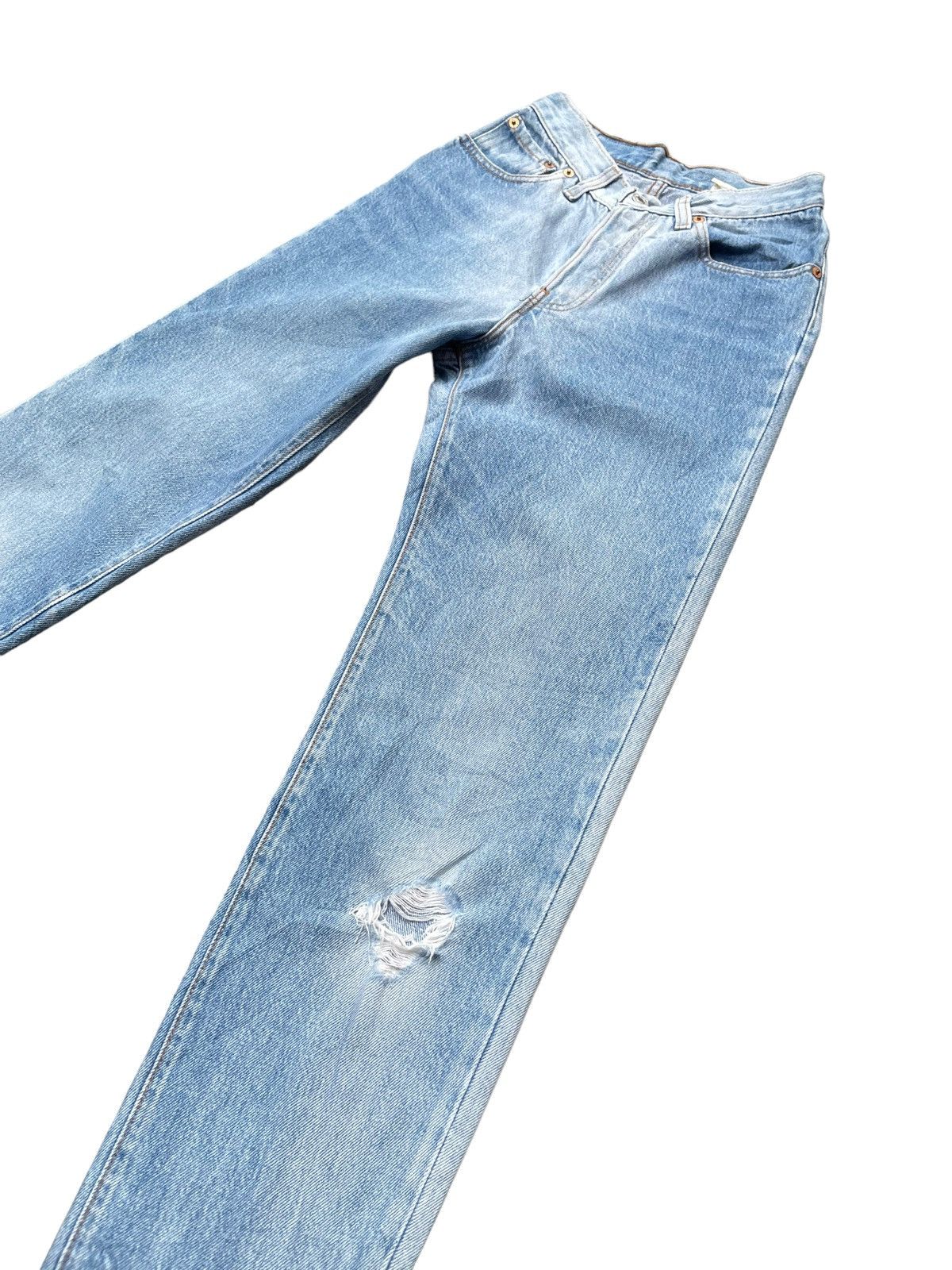 Levi's × Vintage Vintage 1990 Levis 501 e Faded Distresed Size 25" / US 0 / IT 36 - 2 Thumbnail