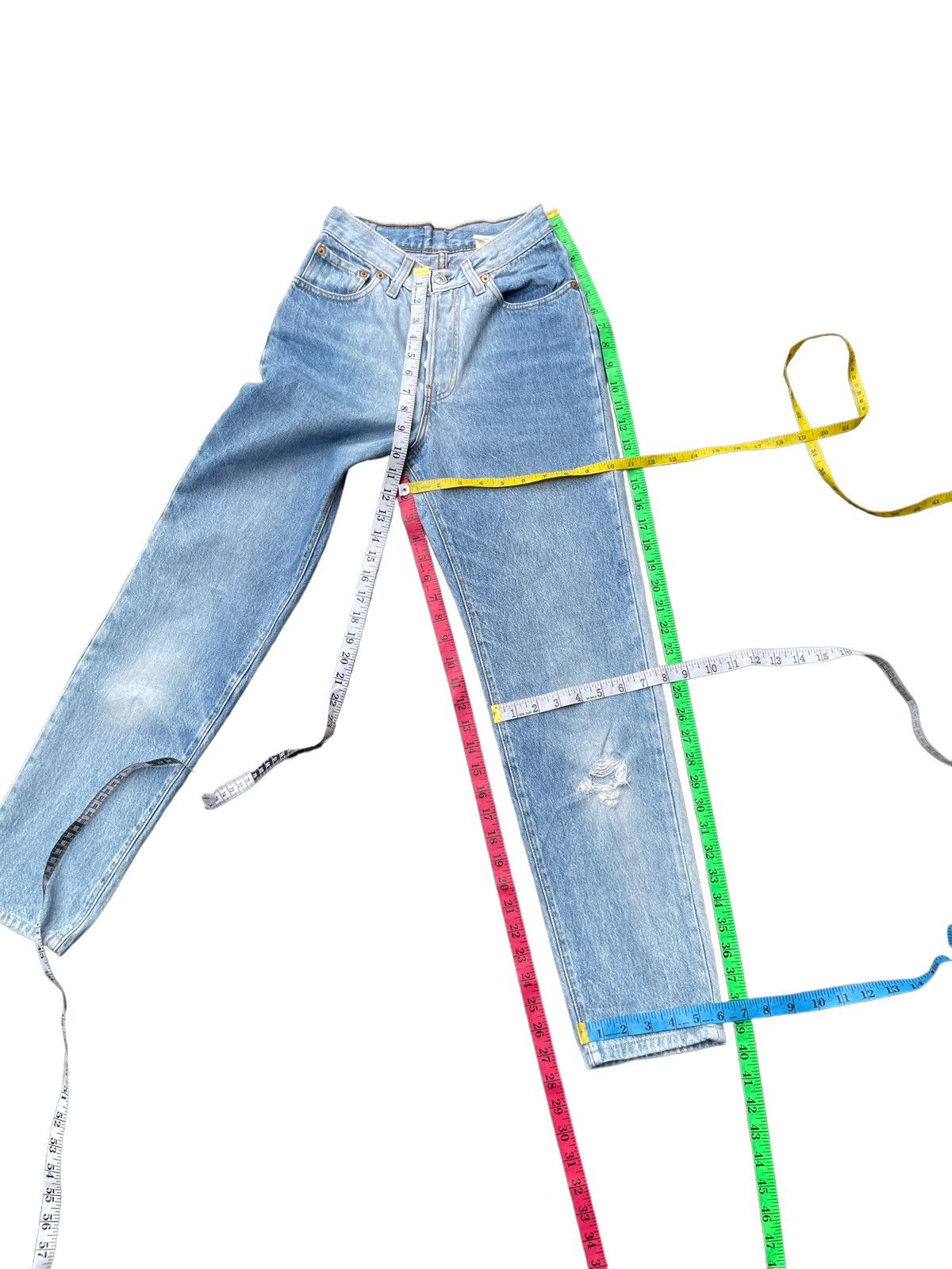 Levi's × Vintage Vintage 1990 Levis 501 e Faded Distresed Size 25" / US 0 / IT 36 - 16 Thumbnail
