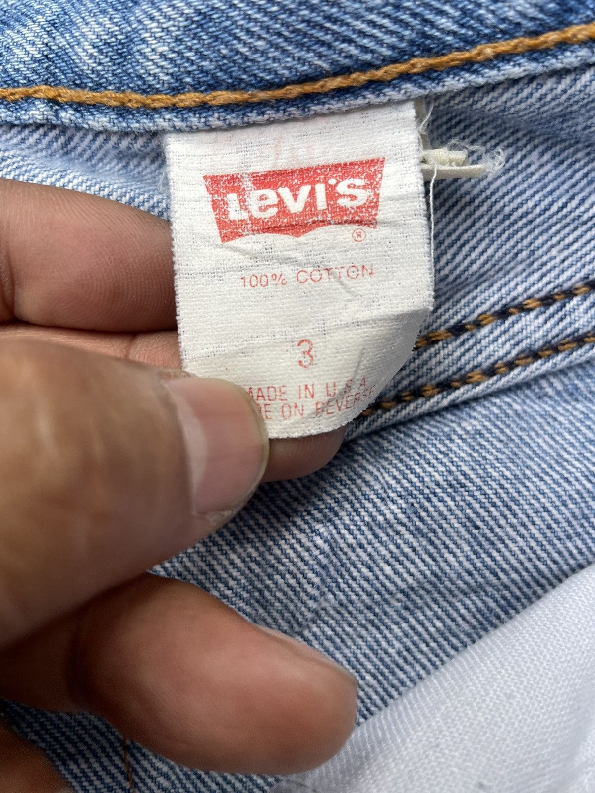 Levi's × Vintage Vintage 1990 Levis 501 e Faded Distresed Size 25" / US 0 / IT 36 - 12 Thumbnail