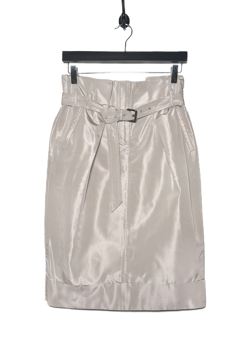 Salvatore Ferragamo Beige Silk Skirt