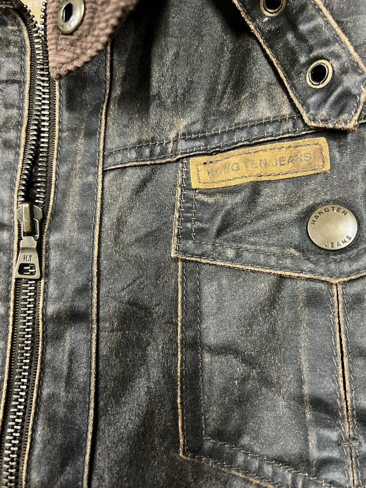 Hang Ten × Vintage Vintage Hang ten biker leather jacket Size US M / EU 48-50 / 2 - 4 Thumbnail