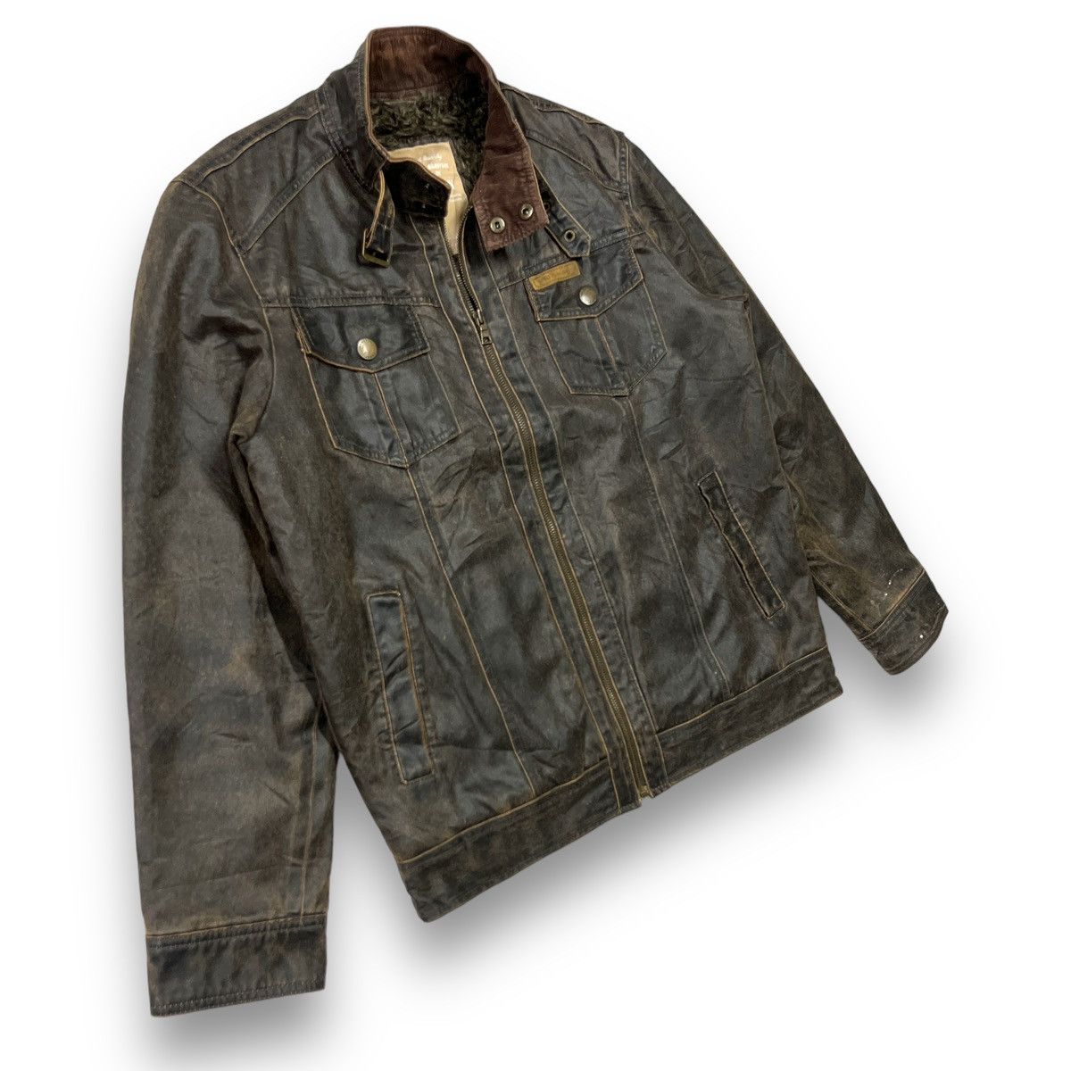 Hang Ten × Vintage Vintage Hang ten biker leather jacket Size US M / EU 48-50 / 2 - 3 Thumbnail