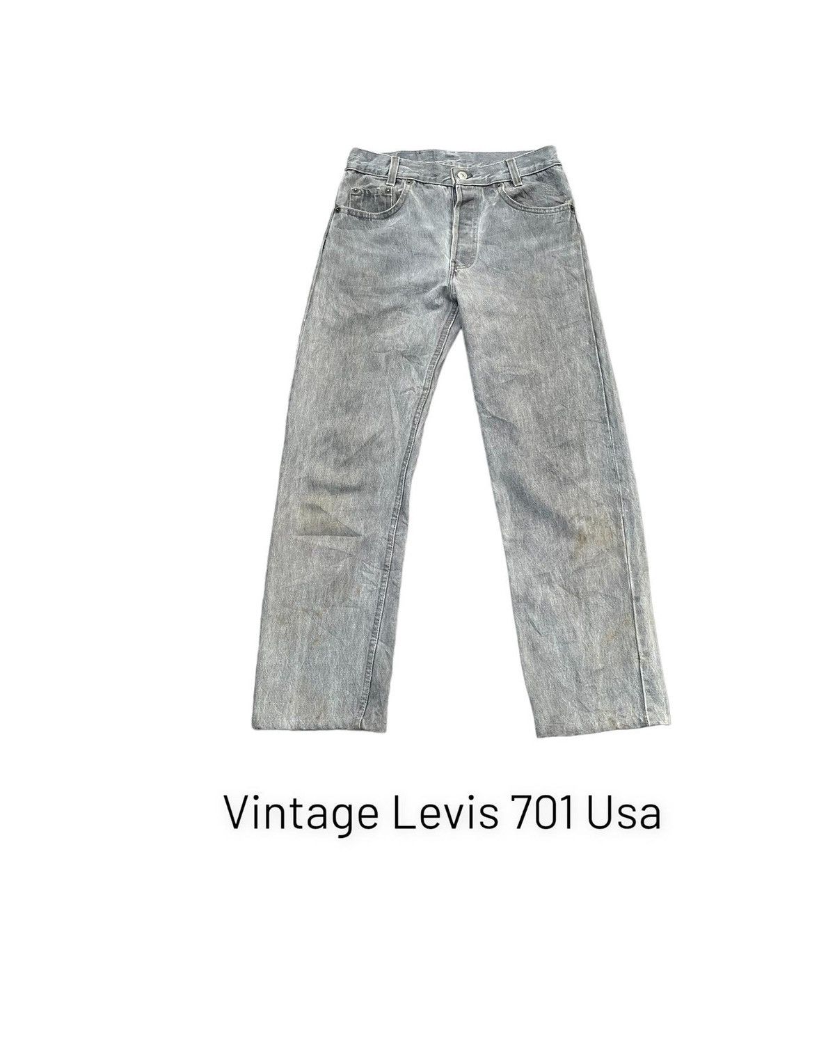 Levi's × Vintage Vintage Levis 701 e Usa Size US 28 / EU 44 - 1 Thumbnail