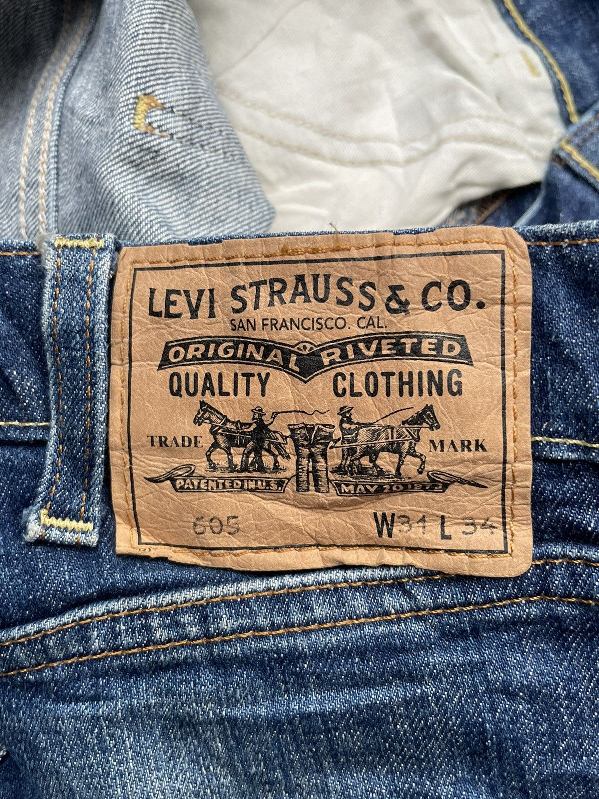 Levi's Levis 605 E Orange Tag Faded Distresed Size US 32 / EU 48 - 13 Thumbnail