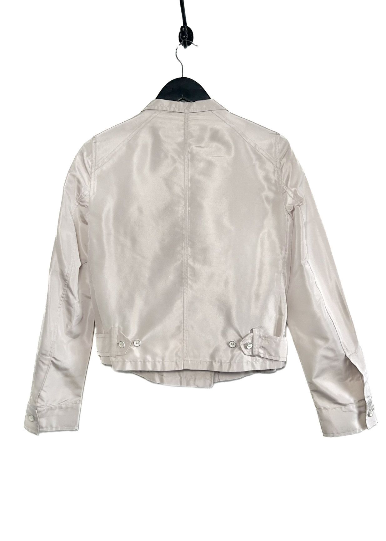 Salvatore Ferragamo Salvatore Ferragamo Beige Silk Double Breast Jacket Size S / US 4 / IT 40 - 2 Thumbnail