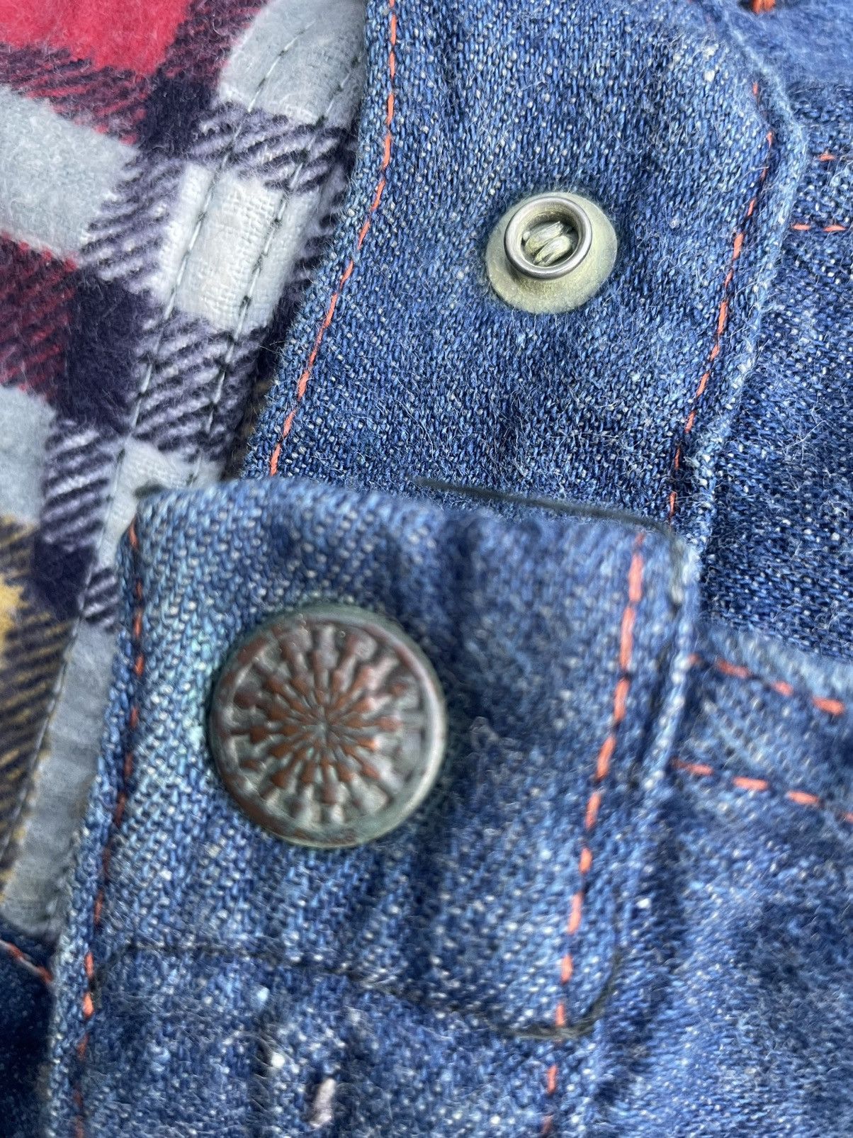 Vintage 🔥RARE🔥Vintage 40’s Unknown Blanket Lining Denim Size US 29 - 23 Thumbnail