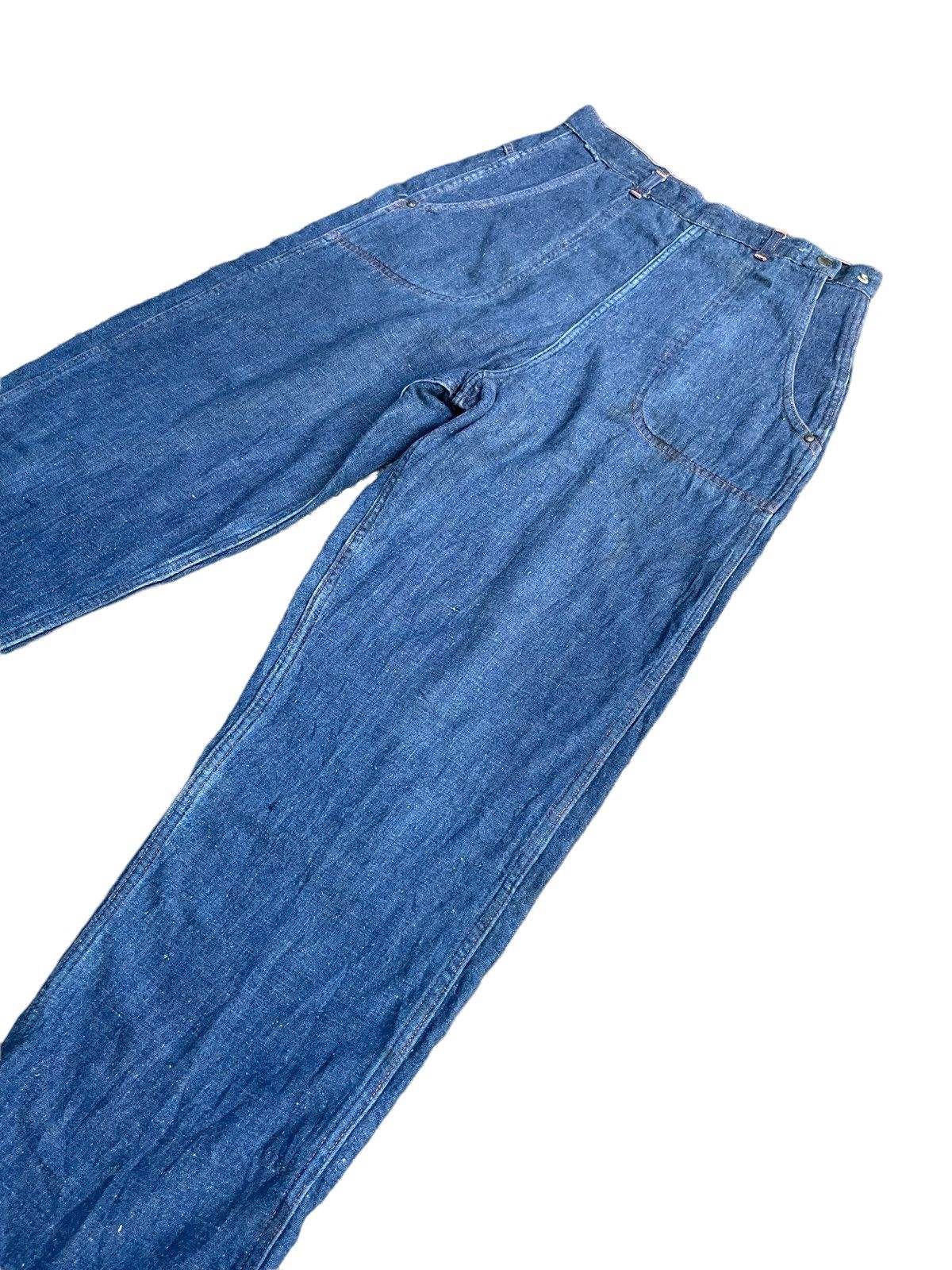 Vintage 🔥RARE🔥Vintage 40’s Unknown Blanket Lining Denim Size US 29 - 3 Thumbnail