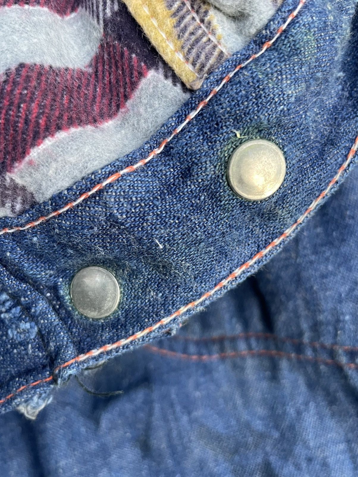 Vintage 🔥RARE🔥Vintage 40’s Unknown Blanket Lining Denim Size US 29 - 22 Thumbnail