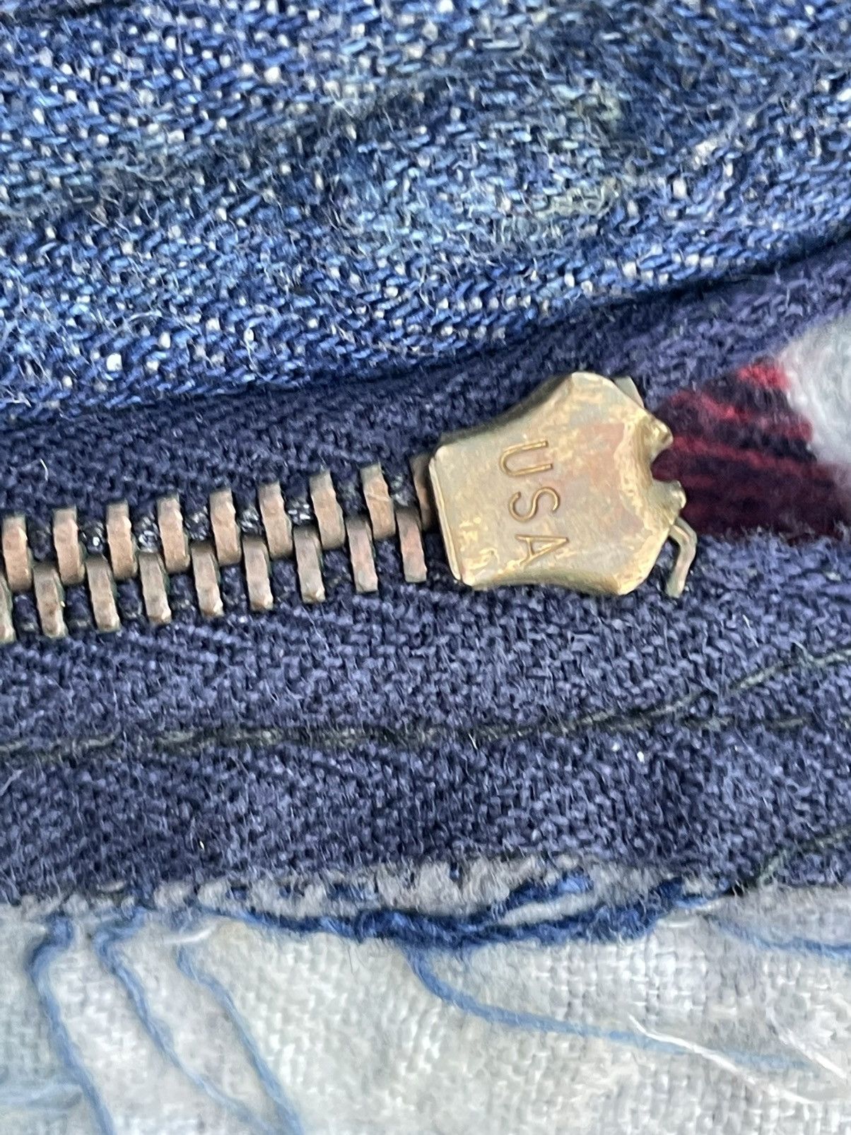 Vintage 🔥RARE🔥Vintage 40’s Unknown Blanket Lining Denim Size US 29 - 19 Thumbnail