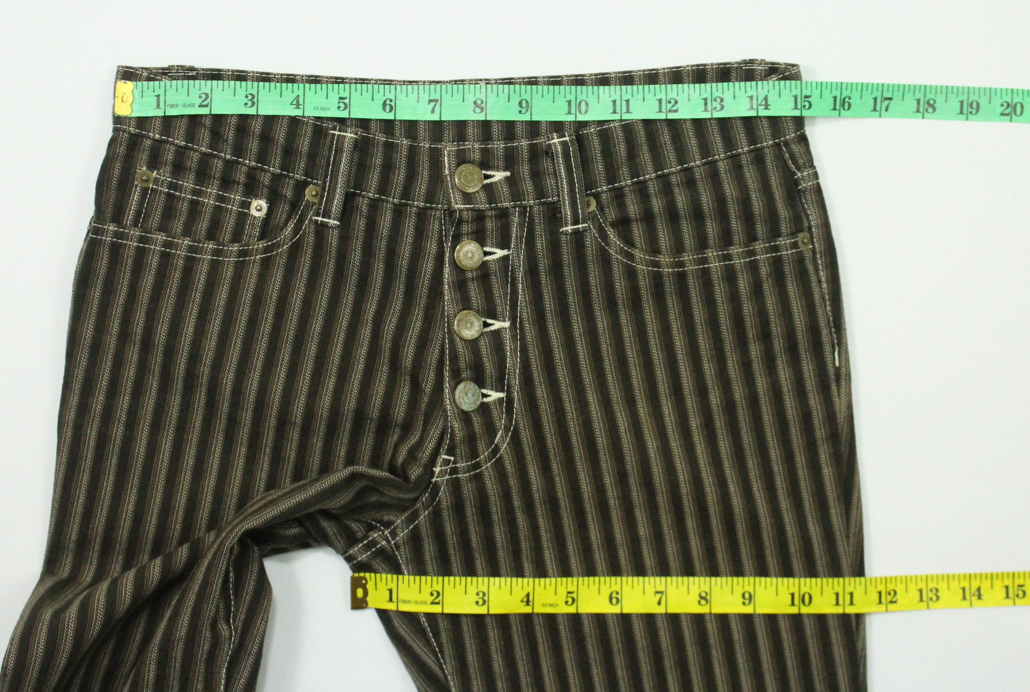 Tornado Mart Flared TORNADO MART Striped Bell Bottom Bootcut Size US 30 / EU 46 - 14 Thumbnail