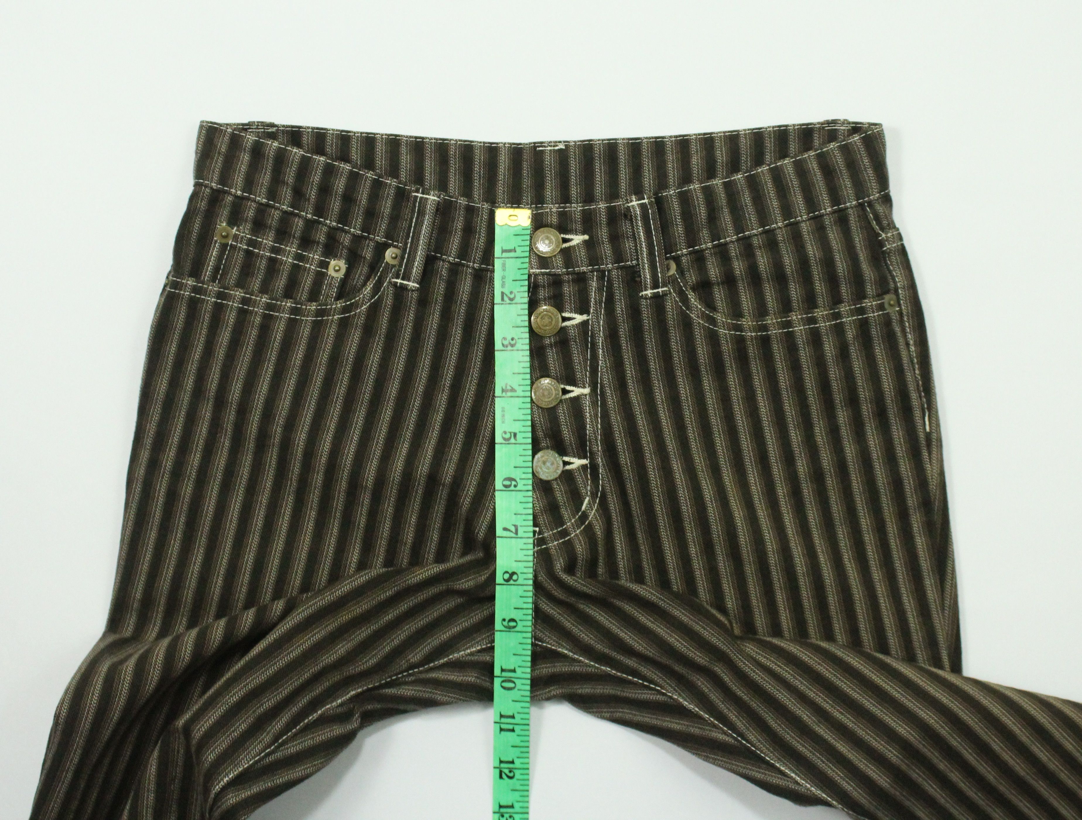 Tornado Mart Flared TORNADO MART Striped Bell Bottom Bootcut Size US 30 / EU 46 - 15 Thumbnail