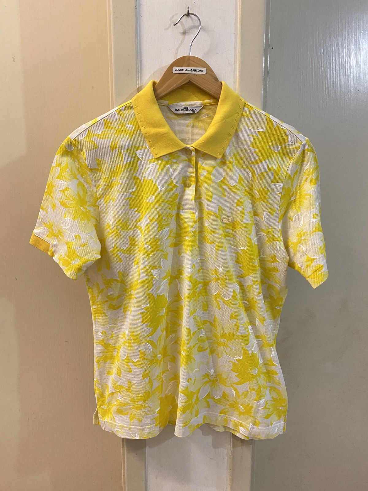 Balenciaga 🔥🔥💰💰Balenciaga Floral polo tshirt Size US M / EU 48-50 / 2 - 1 Thumbnail