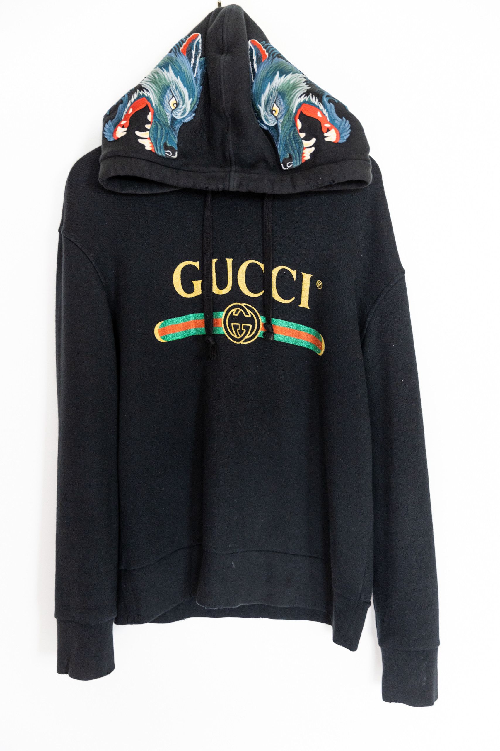 Gucci Wolf Hoodie Grailed