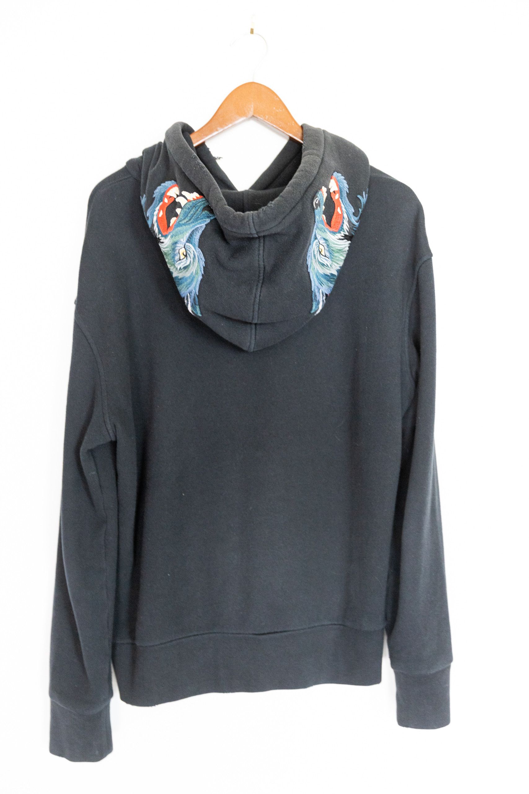 Gucci Wolf embroidered hoodie Size US S / EU 44-46 / 1 - 7 Thumbnail
