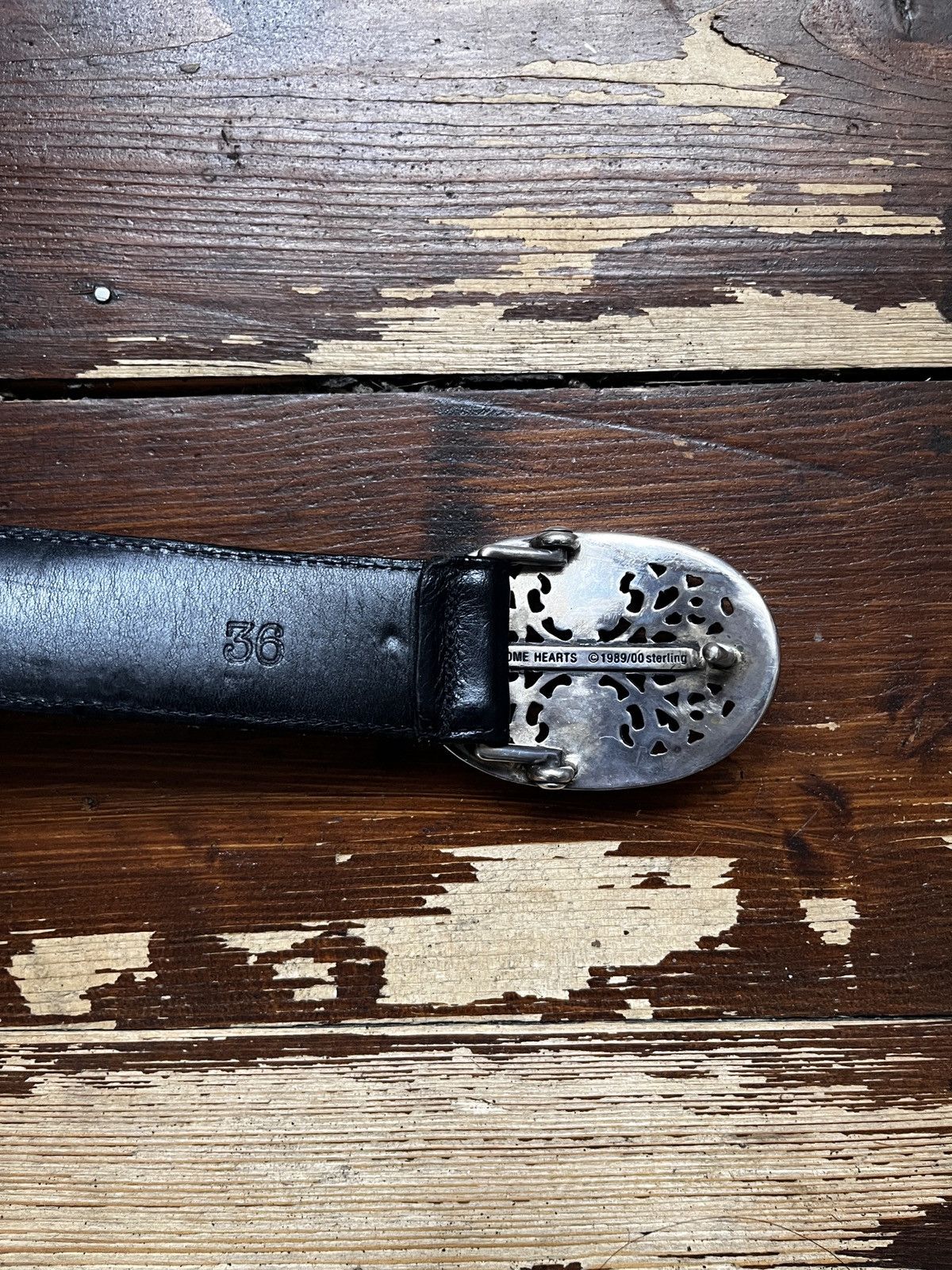 Chrome Hearts Chrome Hearts Oval Cross Belt 1989 Sterling