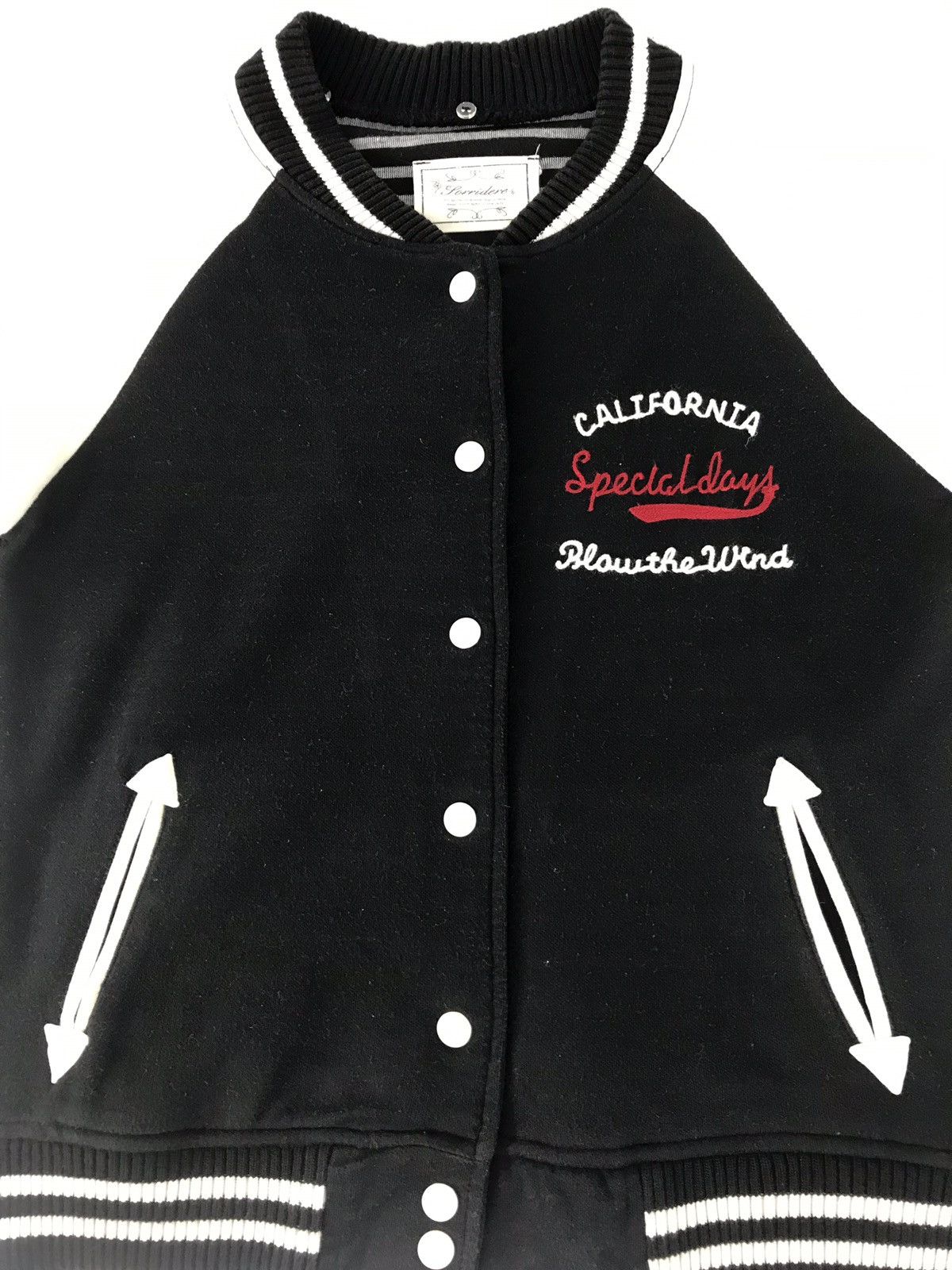 Japanese Brand Vintage Forridere Simple Varsity Jacket Snap Button Size S / US 4 / IT 40 - 3 Thumbnail