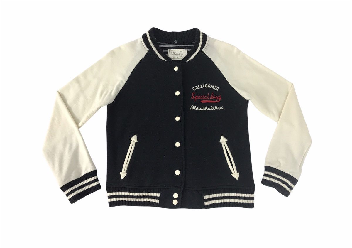 Japanese Brand Vintage Forridere Simple Varsity Jacket Snap Button Size S / US 4 / IT 40 - 1 Thumbnail