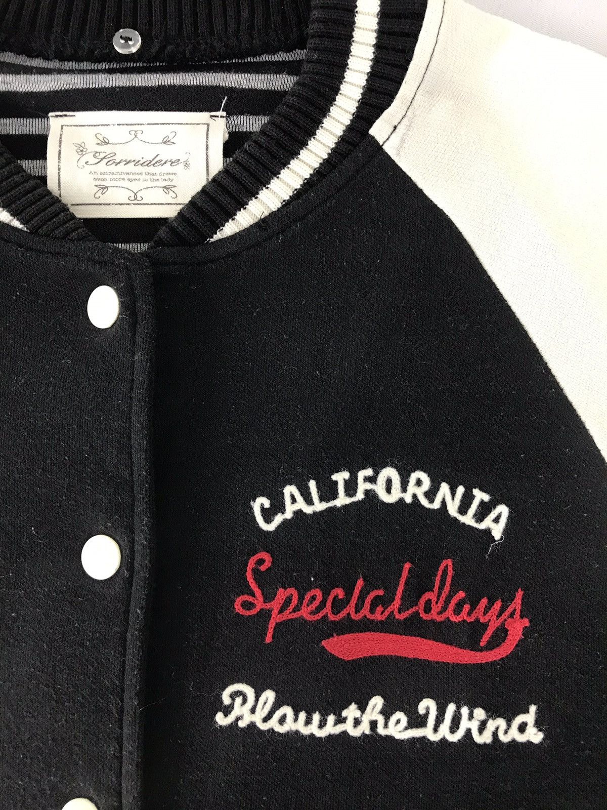 Japanese Brand Vintage Forridere Simple Varsity Jacket Snap Button Size S / US 4 / IT 40 - 4 Thumbnail