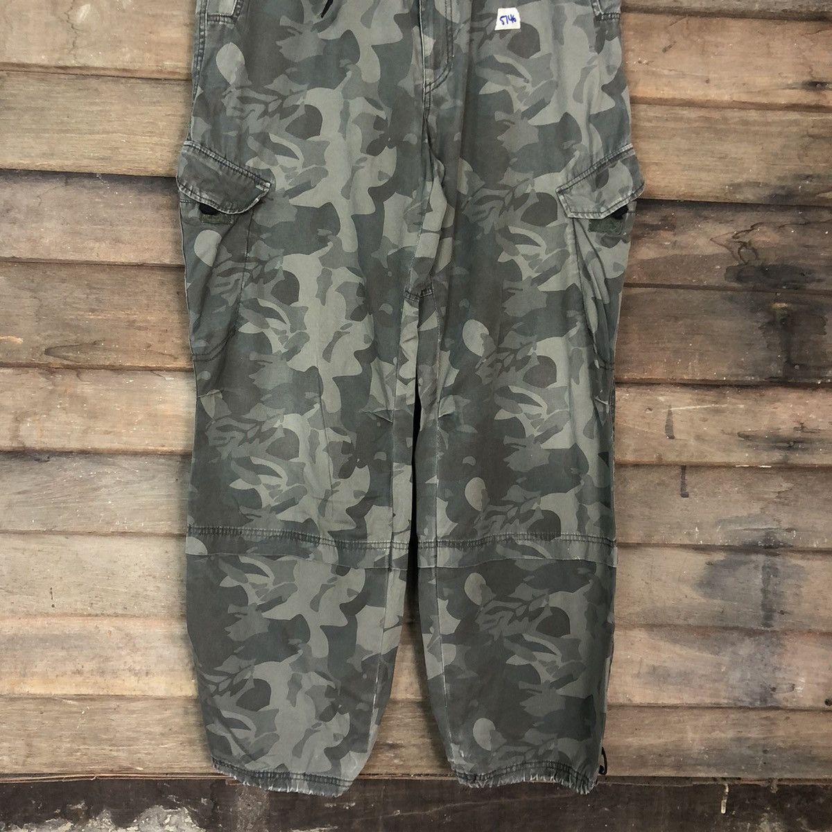 Japanese Brand Paralyser Camo Multipocket Military Cargo Pants #5746 Size US 33 - 3 Thumbnail