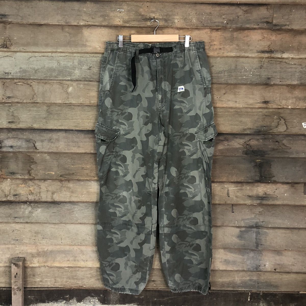 Japanese Brand Paralyser Camo Multipocket Military Cargo Pants #5746 Size US 33 - 1 Thumbnail