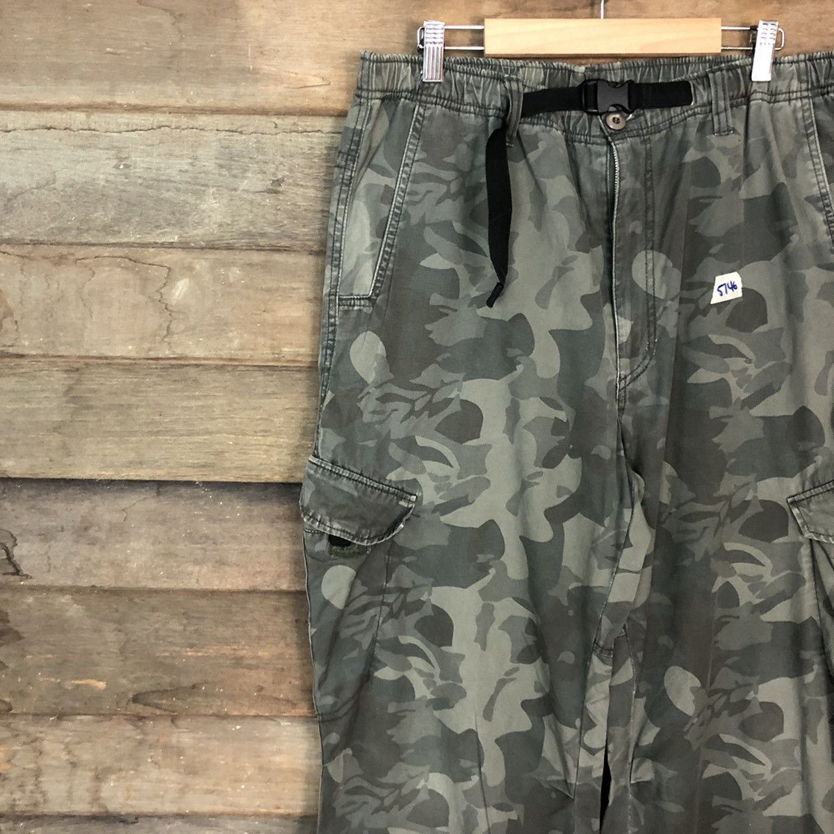 Japanese Brand Paralyser Camo Multipocket Military Cargo Pants #5746 Size US 33 - 6 Thumbnail