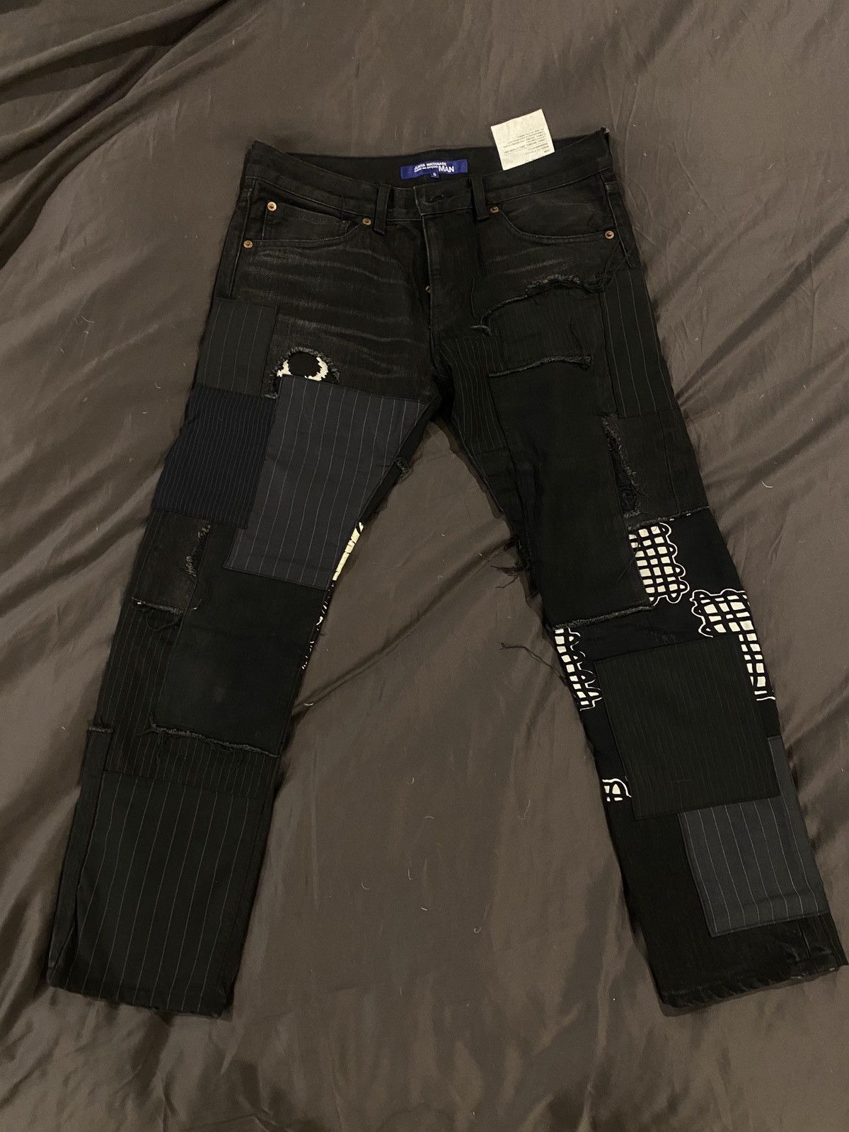 Comme des Garcons × Junya Watanabe INSANE PATCHWORK CROPPED CDG DENIM Size US 30 / EU 46 - 2 Thumbnail