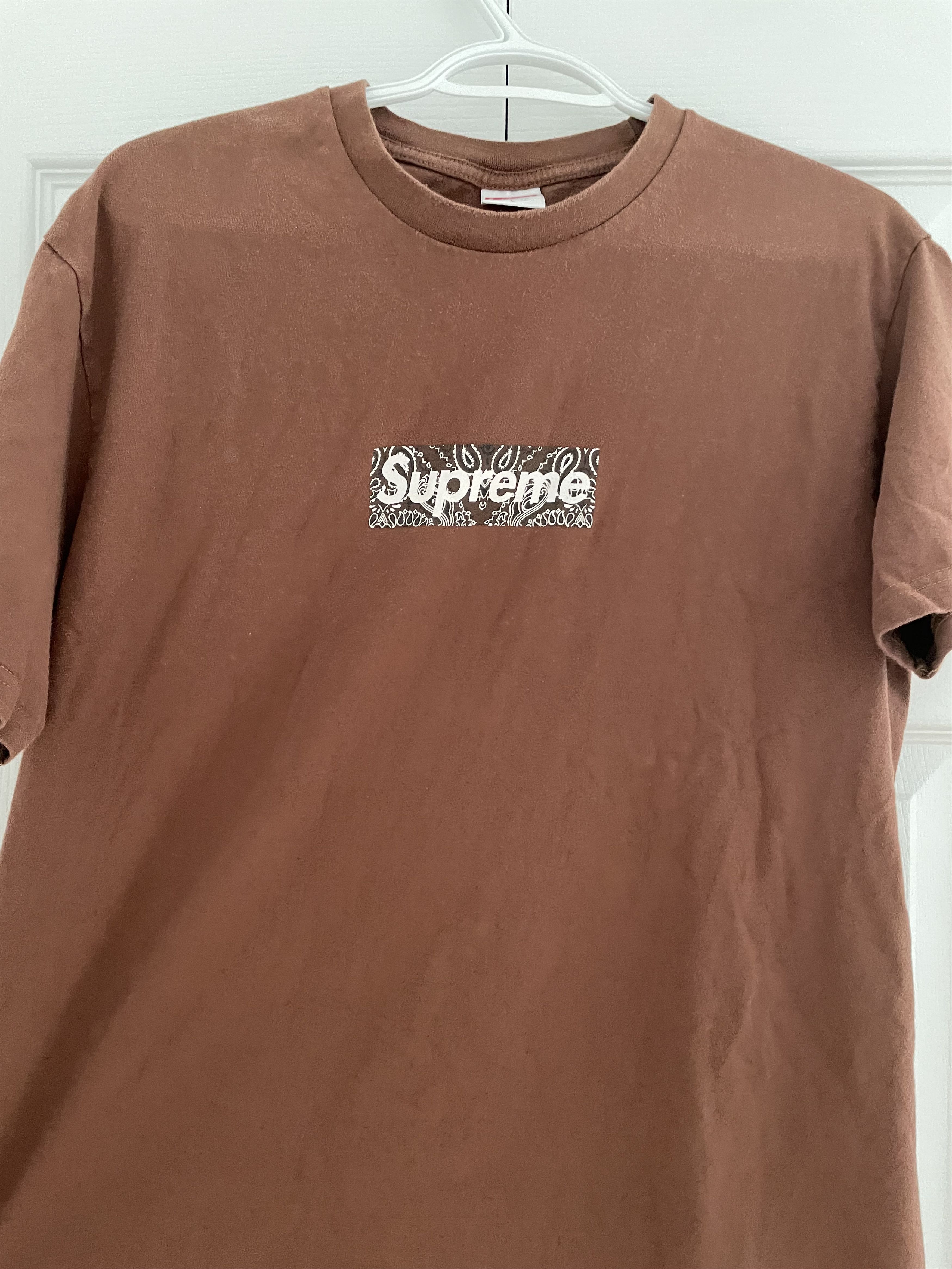 Tシャツ・カットソー Supreme / Bandana Box Logo Tee Brown Supreme Bandana Box Logo Tee Brown Men's - FW19 - US