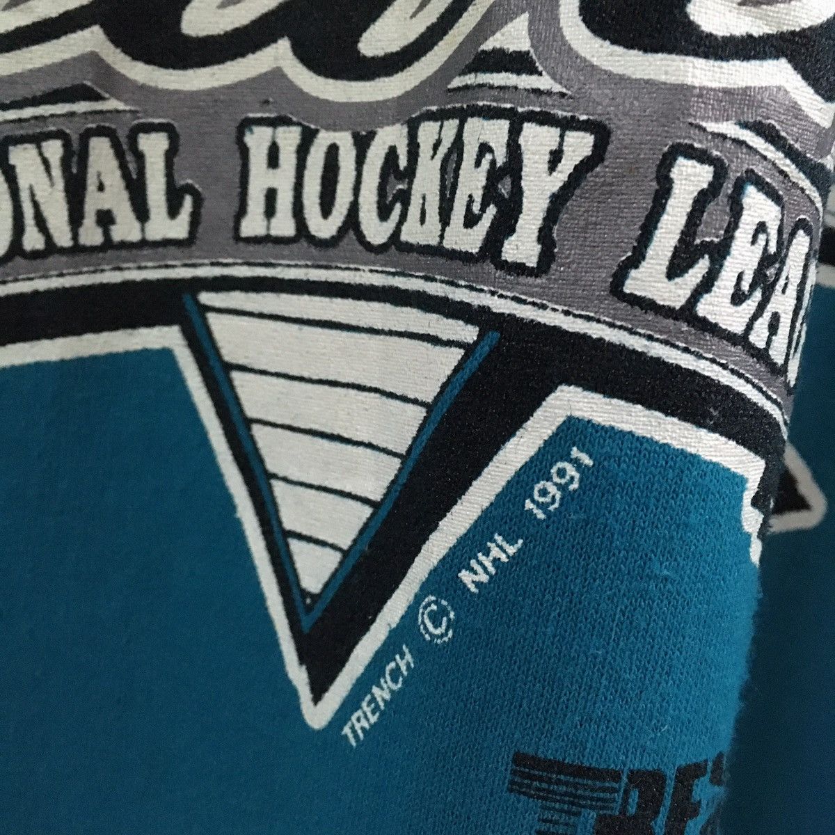 NHL Vintage NHL San Jose 1991 Size US L / EU 52-54 / 3 - 3 Thumbnail
