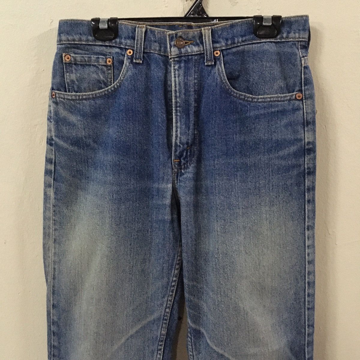 Levi's VINTAGE LEVIS 505 USA DENIM BLUE JEANS WASHED Size US 32 / EU 48 - 2 Thumbnail