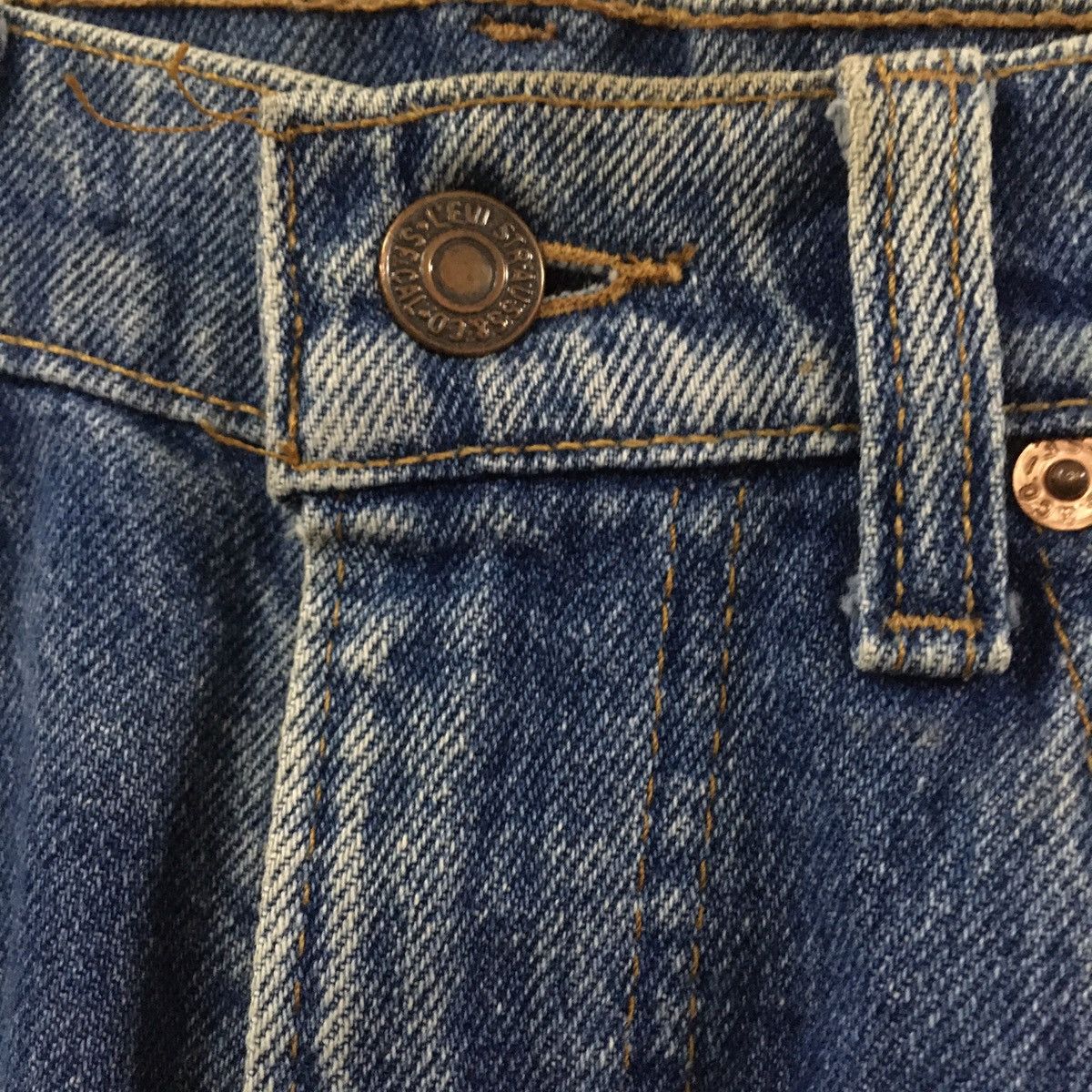 Levi's VINTAGE LEVIS 505 USA DENIM BLUE JEANS WASHED Size US 32 / EU 48 - 4 Thumbnail