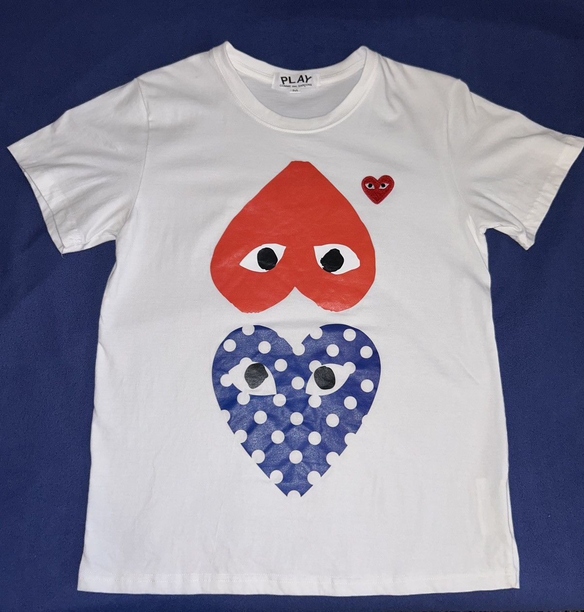 Comme des Garcons Comme des Garçons PLAY Polka Dot Heart Graphic Tee Size M Size US M / EU 48-50 / 2 - 2 Thumbnail