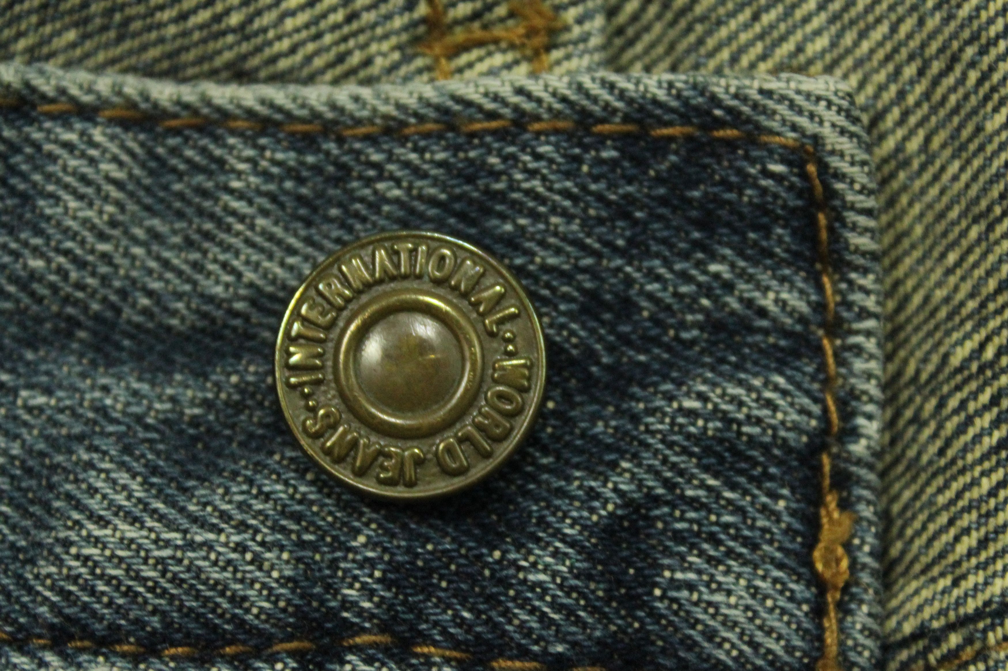 Japanese Brand EMBROIDERED Denim Double Pockets Japan Distressed Faded Size US 30 / EU 46 - 17 Thumbnail