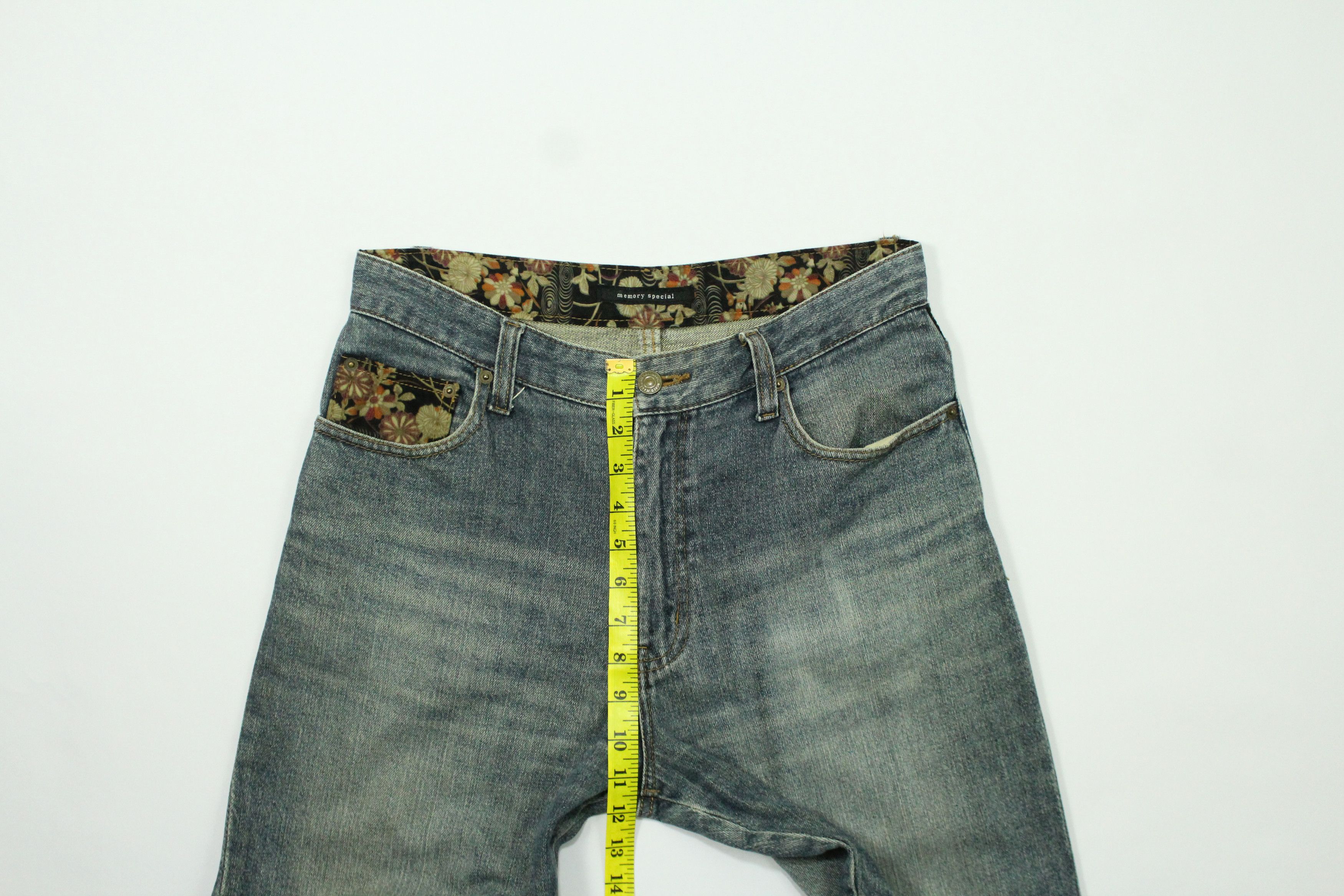 Japanese Brand EMBROIDERED Denim Double Pockets Japan Distressed Faded Size US 30 / EU 46 - 21 Thumbnail