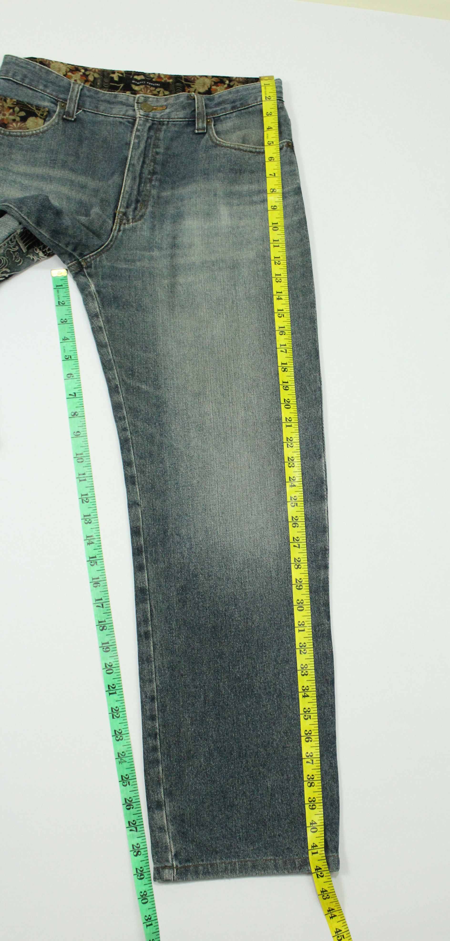 Japanese Brand EMBROIDERED Denim Double Pockets Japan Distressed Faded Size US 30 / EU 46 - 23 Thumbnail