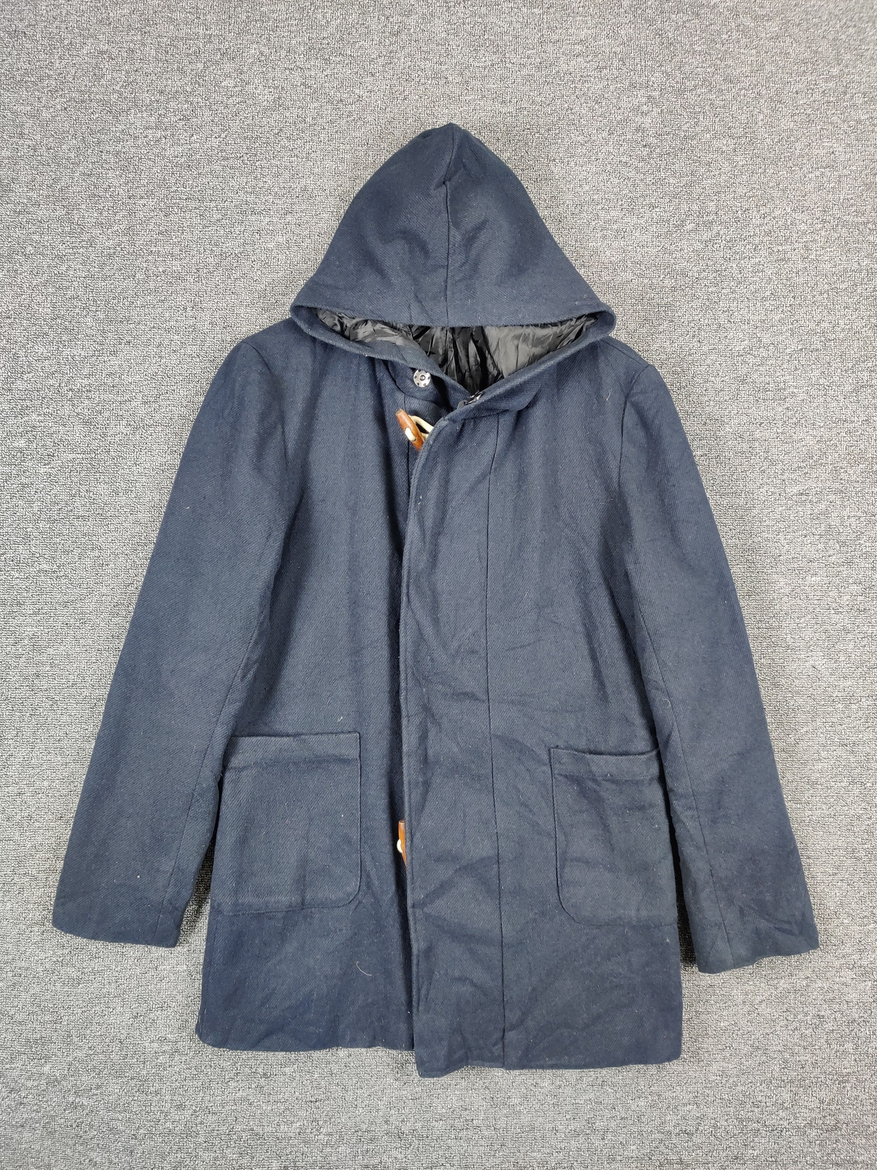 Japanese Brand Vintage Mono-Mart Duffle Wool Coat Size US M / EU 48-50 / 2 - 1 Thumbnail